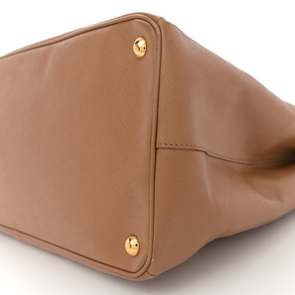 Prada Saffiano Extra Large Galleria Double Zip Tote Caramel 10 of 15