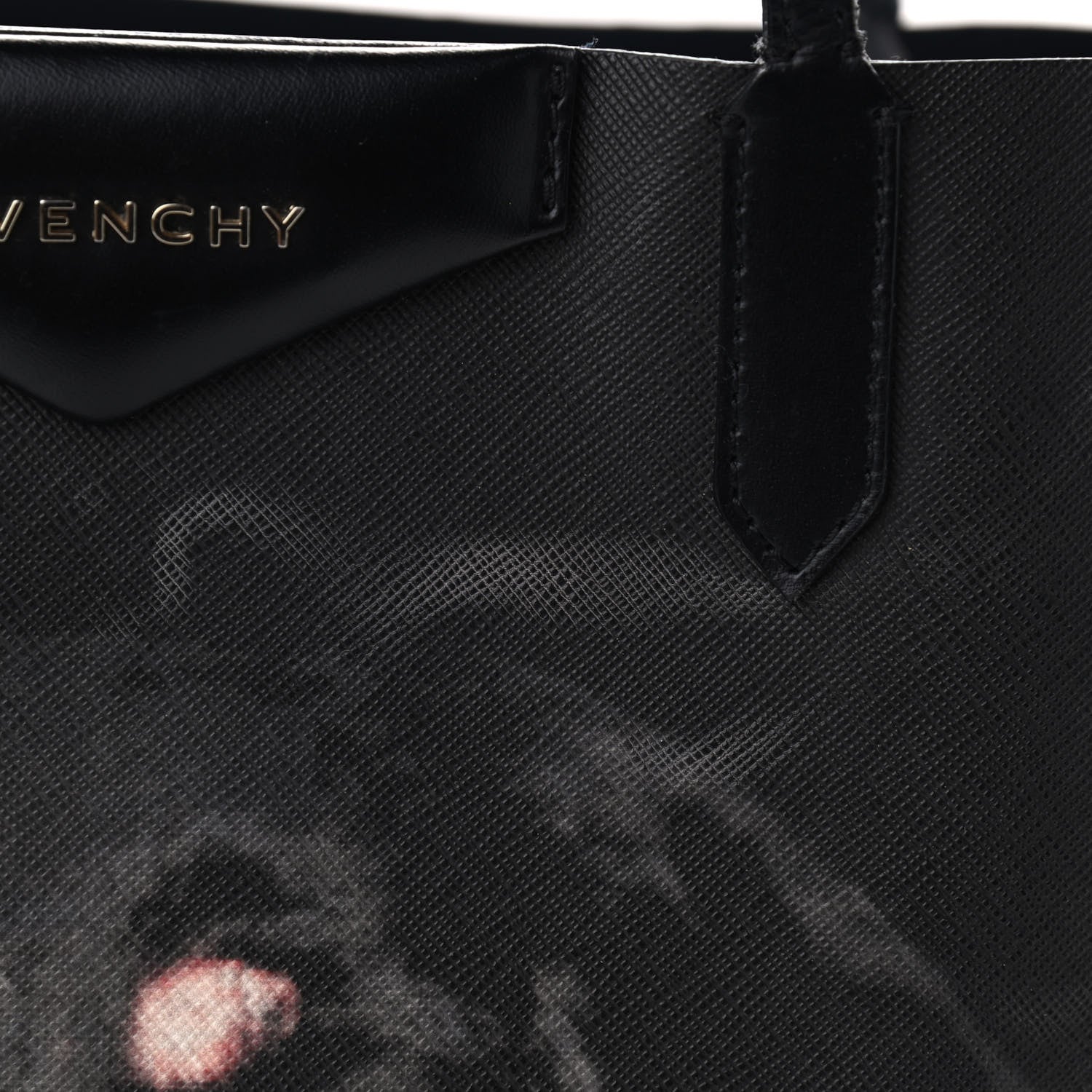 Givenchy Textured Coated Canvas Rottweiler Pint Large Antigona Tote Black 11 of 18