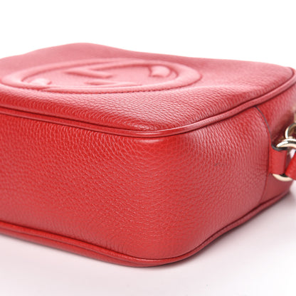 Gucci Pebbled Calfskin Small Soho Disco Bag Vibrant Red 6 of 11