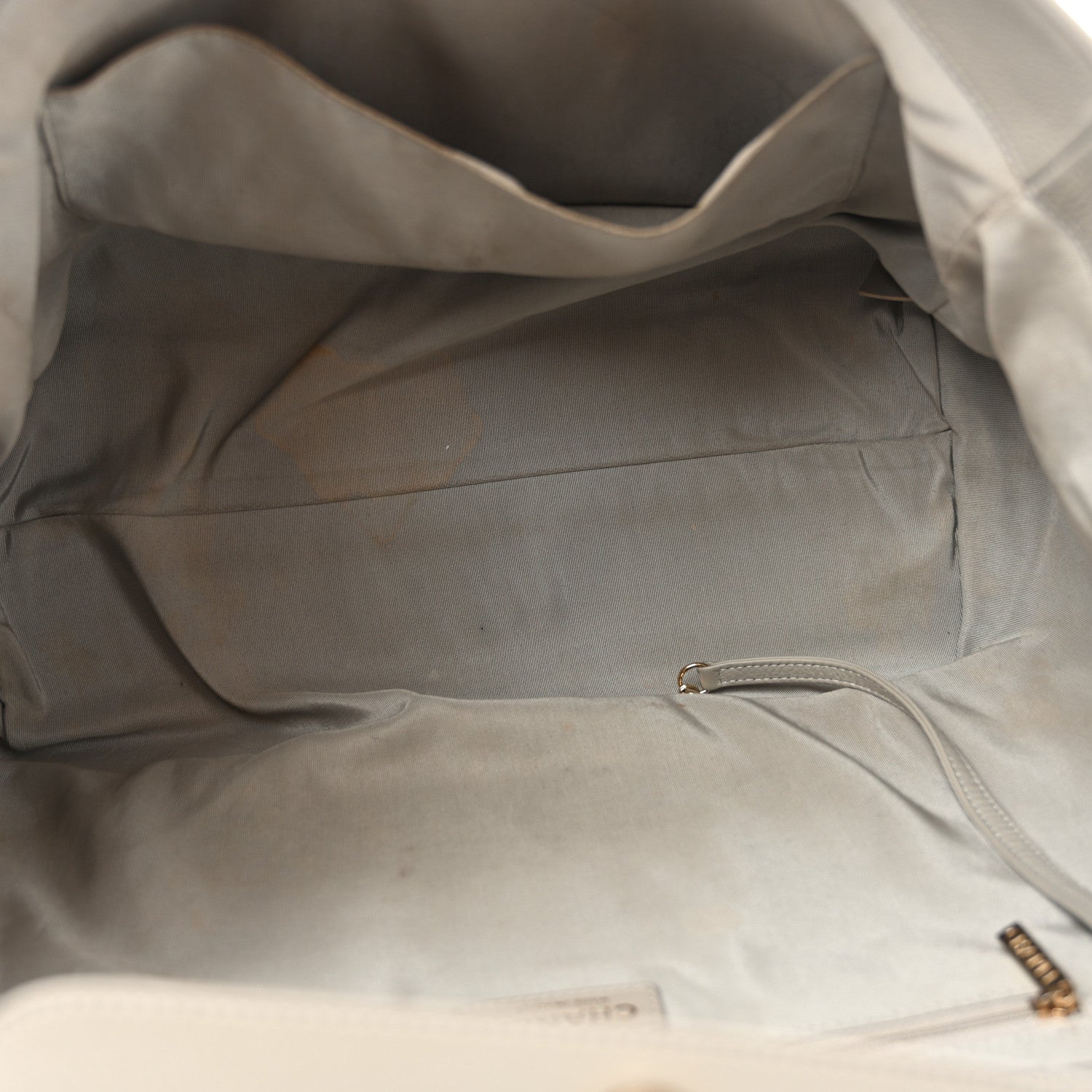 Chanel Bullskin Stitched Large Shopping Bag Grey 5 of 14