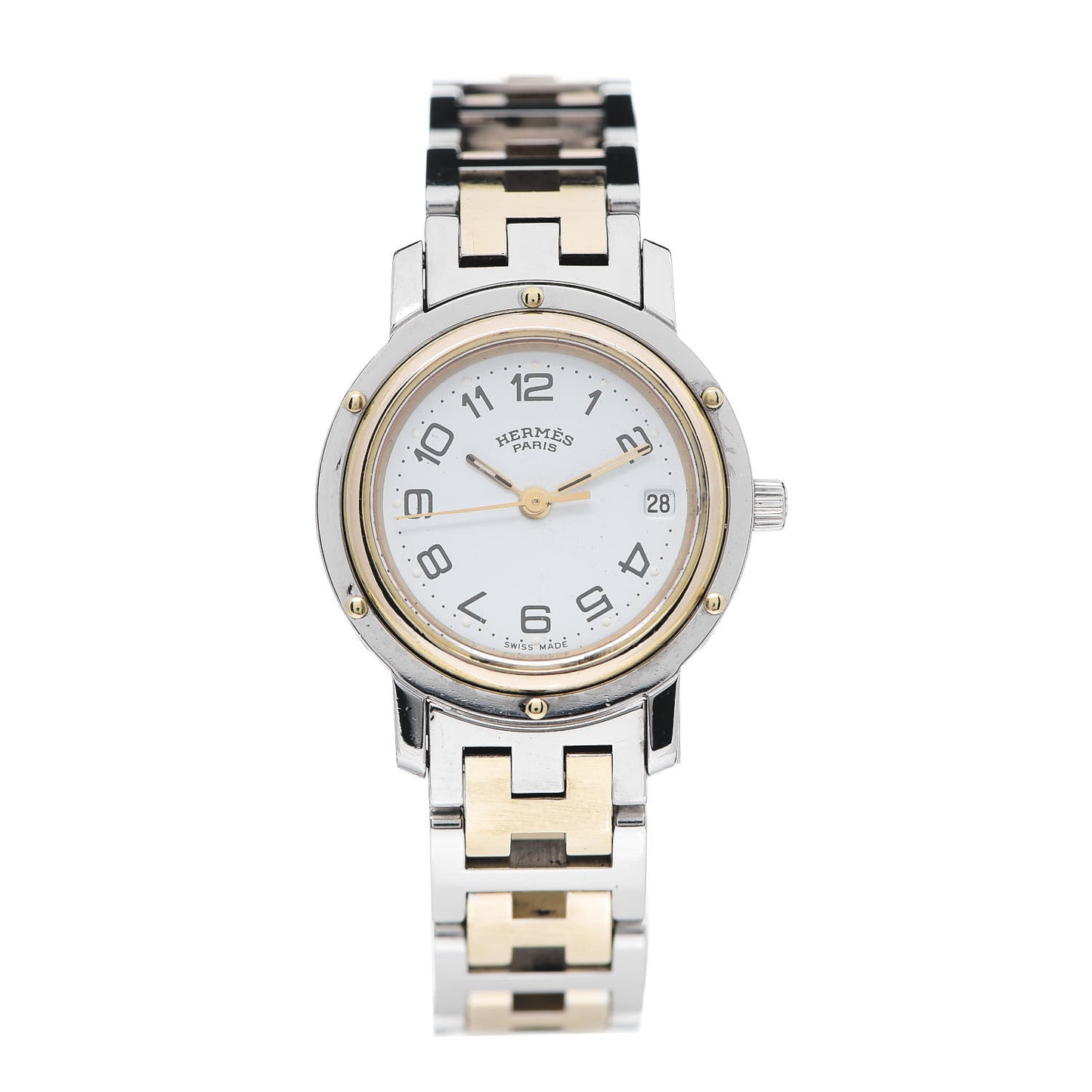 Stainless Steel 24mm Clipper Quartz Watch Gold