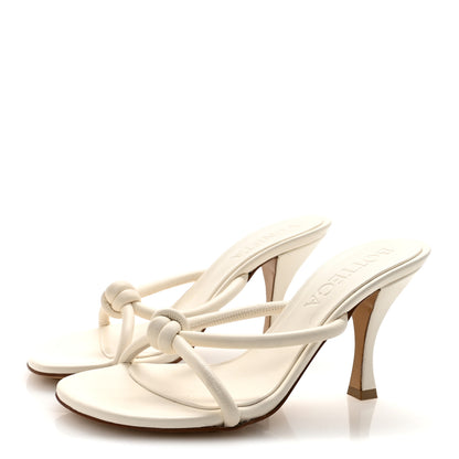 Bottega Veneta Lambskin Blink Knot Mule Sandals 35.5 White 8 of 18