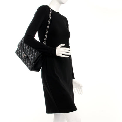Chanel Caviar Quilted Jumbo Double Flap Black 2 of 8