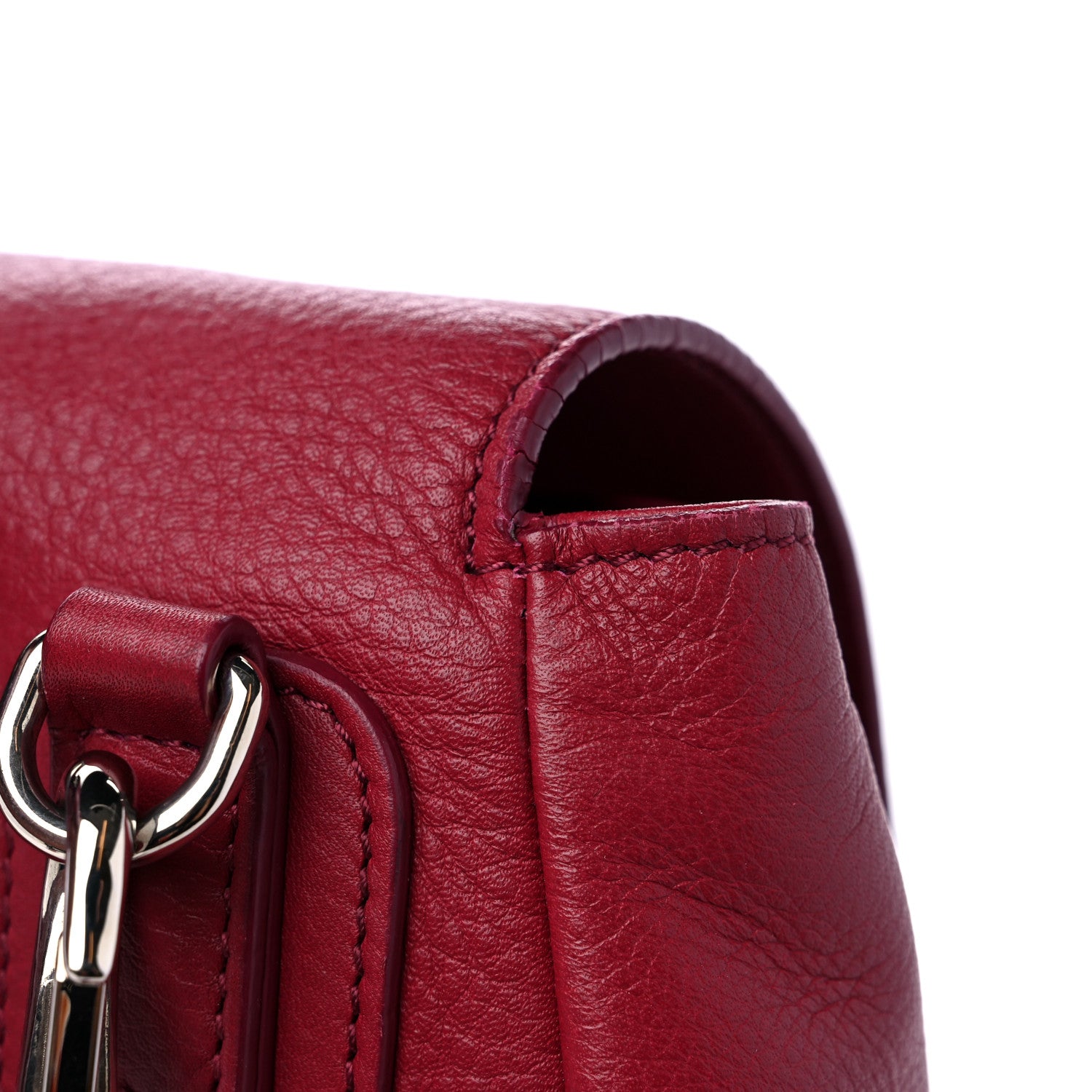Givenchy Waxy Grained Calfskin Medium Pandora Pure Flap Bag Red 17 of 18