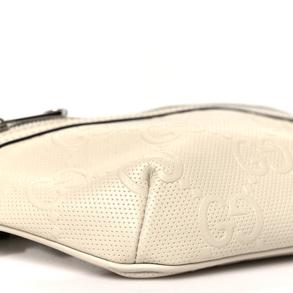 Gucci Calfskin GG Tennis Embossed Belt Bag Mystic White 9 of 11