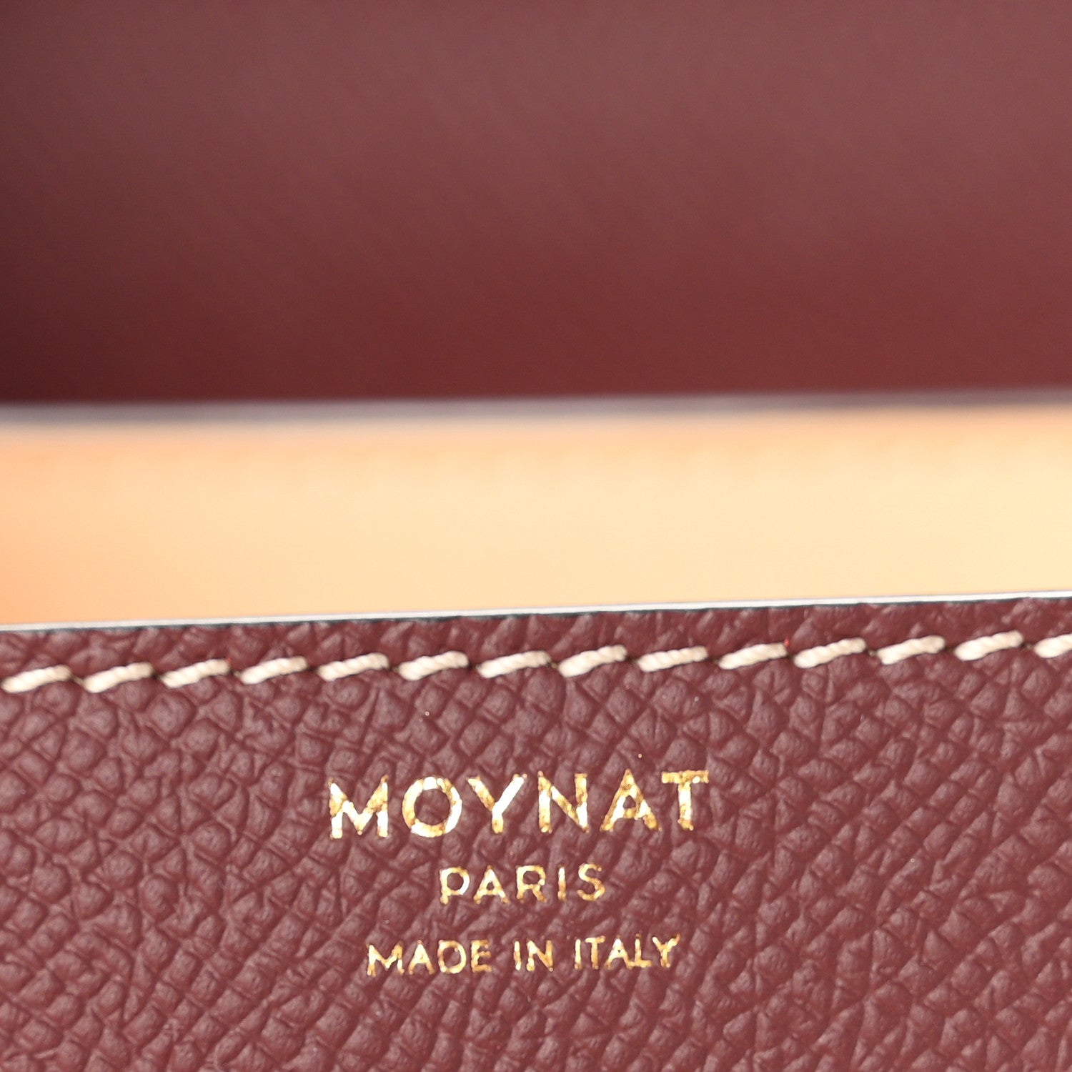 Moynat Carat Calfskin Gabrielle BB Carmin 6 of 11