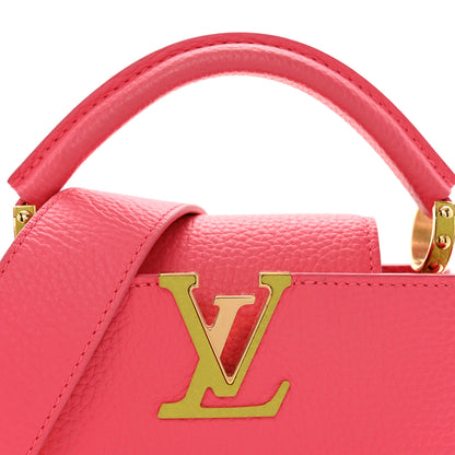 Louis Vuitton Taurillon Capucines Mini Dragon Fruit Pink Cedrat 6 of 8