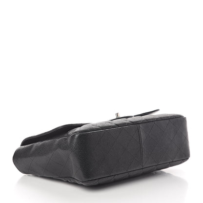 Chanel Caviar Quilted Jumbo Single Flap Black 4 of 20