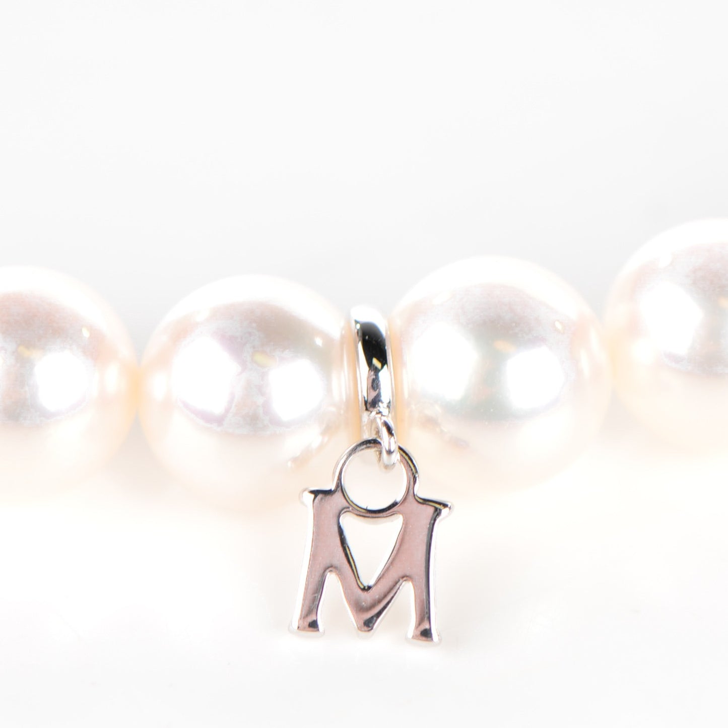 18K White Gold Akoya Pearl 7-7.5mm Strand Necklace 16"