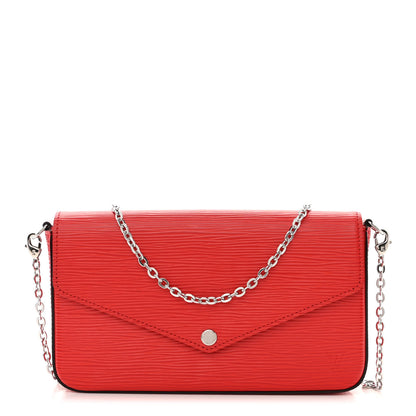 Louis Vuitton Epi Pochette Felicie Coquelicot 1 of 10