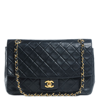 Chanel Lambskin Quilted Medium Single Flap Black 1 of 9