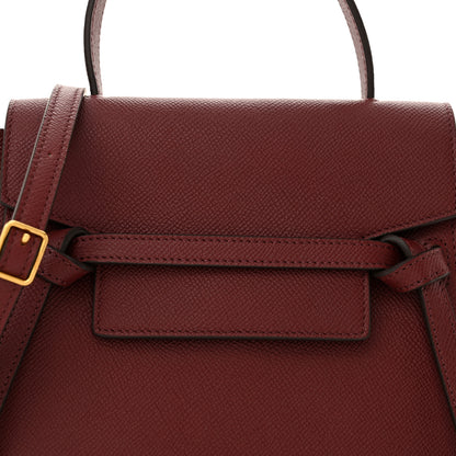 Celine Grained Calfskin Nano Belt Bag Burgundy 8 of 10