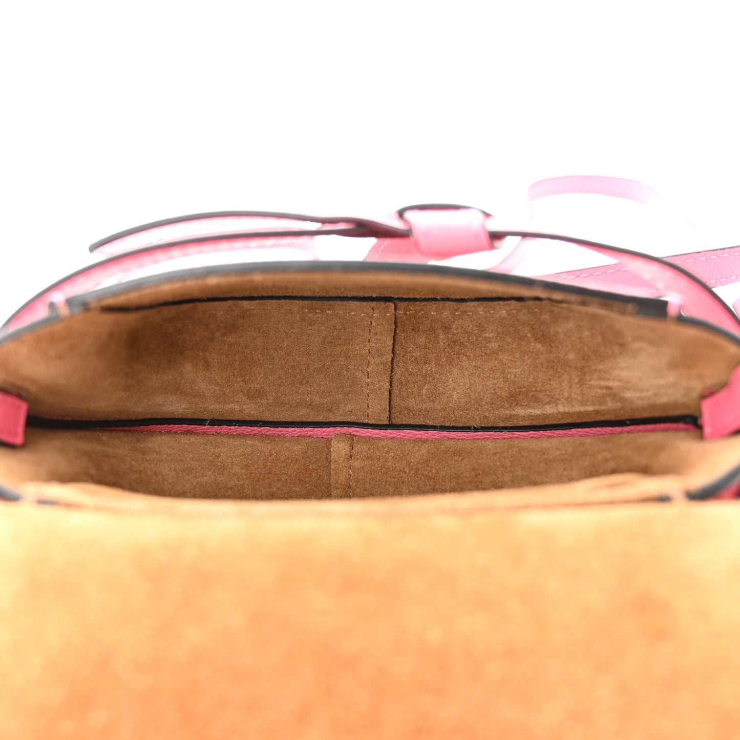 Grained Calfskin Mini Gate Crossbody Bag Wild Rose