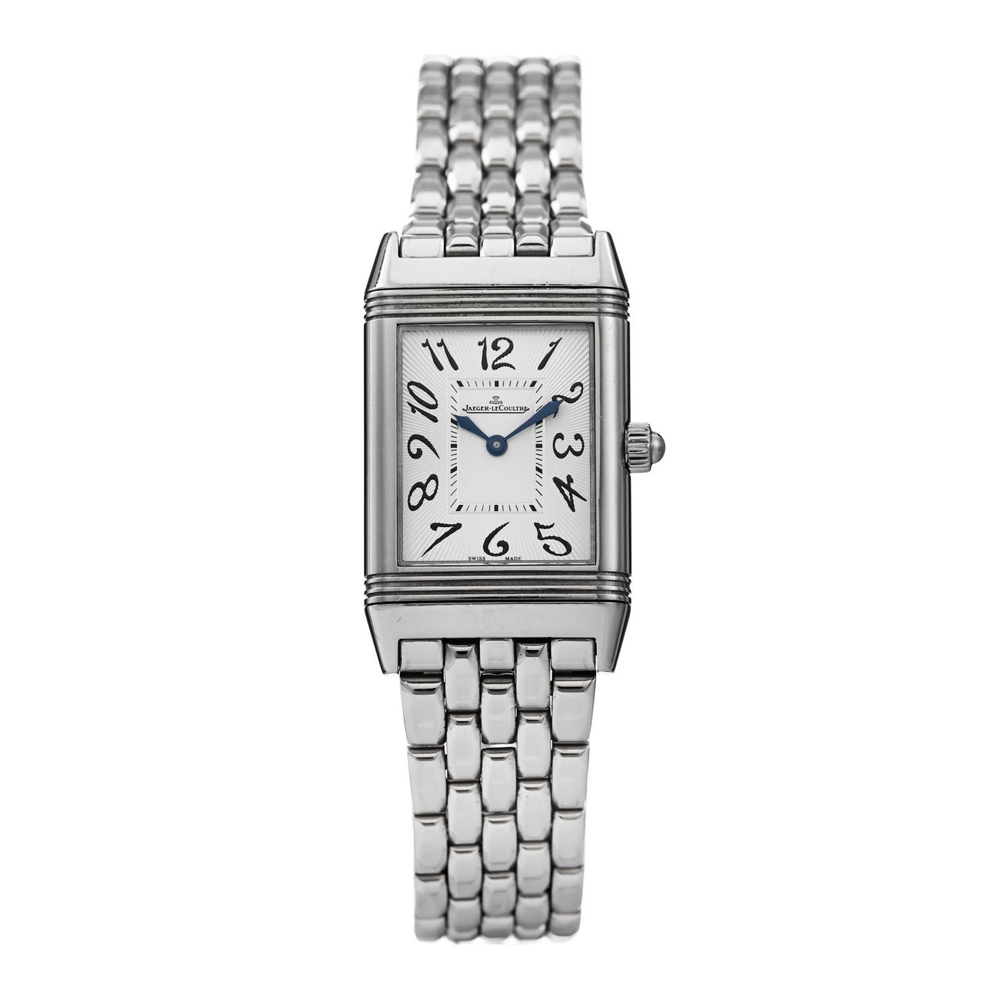 Stainless Steel Diamond 23mm Reverso Classic Duetto Manual Winding Watch 256.8.75