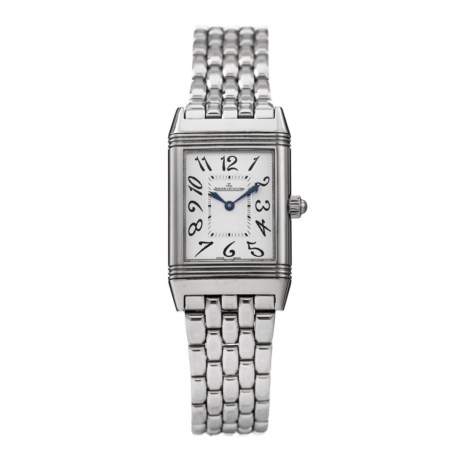 Jaeger-LeCoultre Stainless Steel Diamond 23mm Reverso Classic Duetto Manual Winding Watch 256.8.75 1 of 4