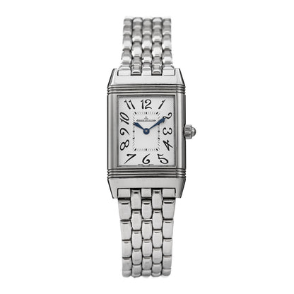 Jaeger-LeCoultre Stainless Steel Diamond 23mm Reverso Classic Duetto Manual Winding Watch 256.8.75 1 of 4