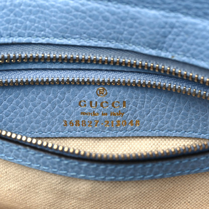 Gucci Dollar Calfskin Mini Swing Top Handle Bag Mineral Blue 6 of 9