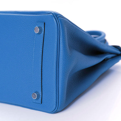 Hermes Togo Birkin 30 Bleu Zellige 7 of 10
