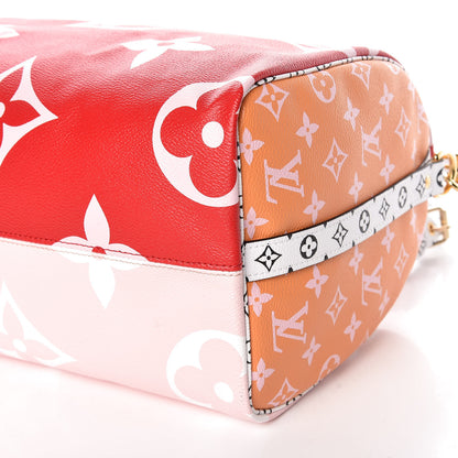Louis Vuitton Monogram Giant Speedy Bandouliere 30 Rouge 7 of 9
