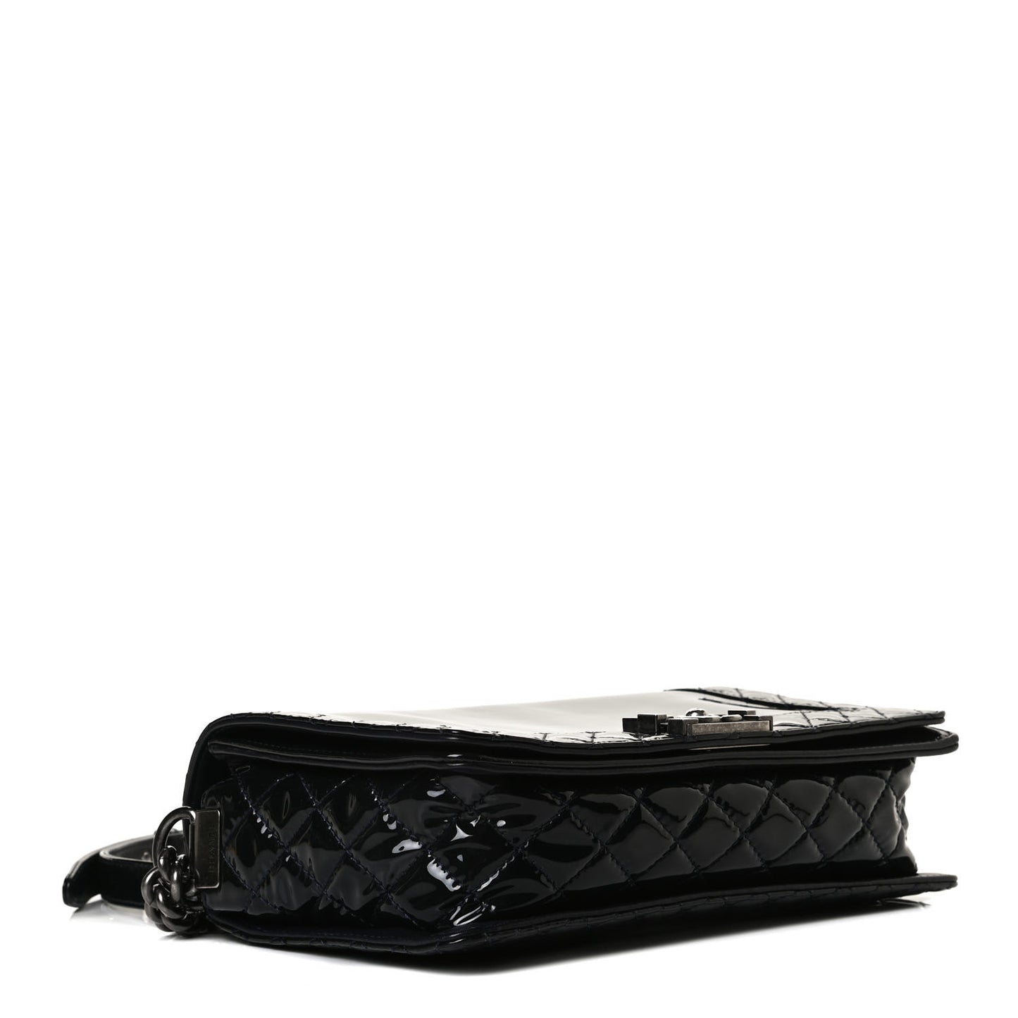 Patent New Medium Boy Reverso Flap Black