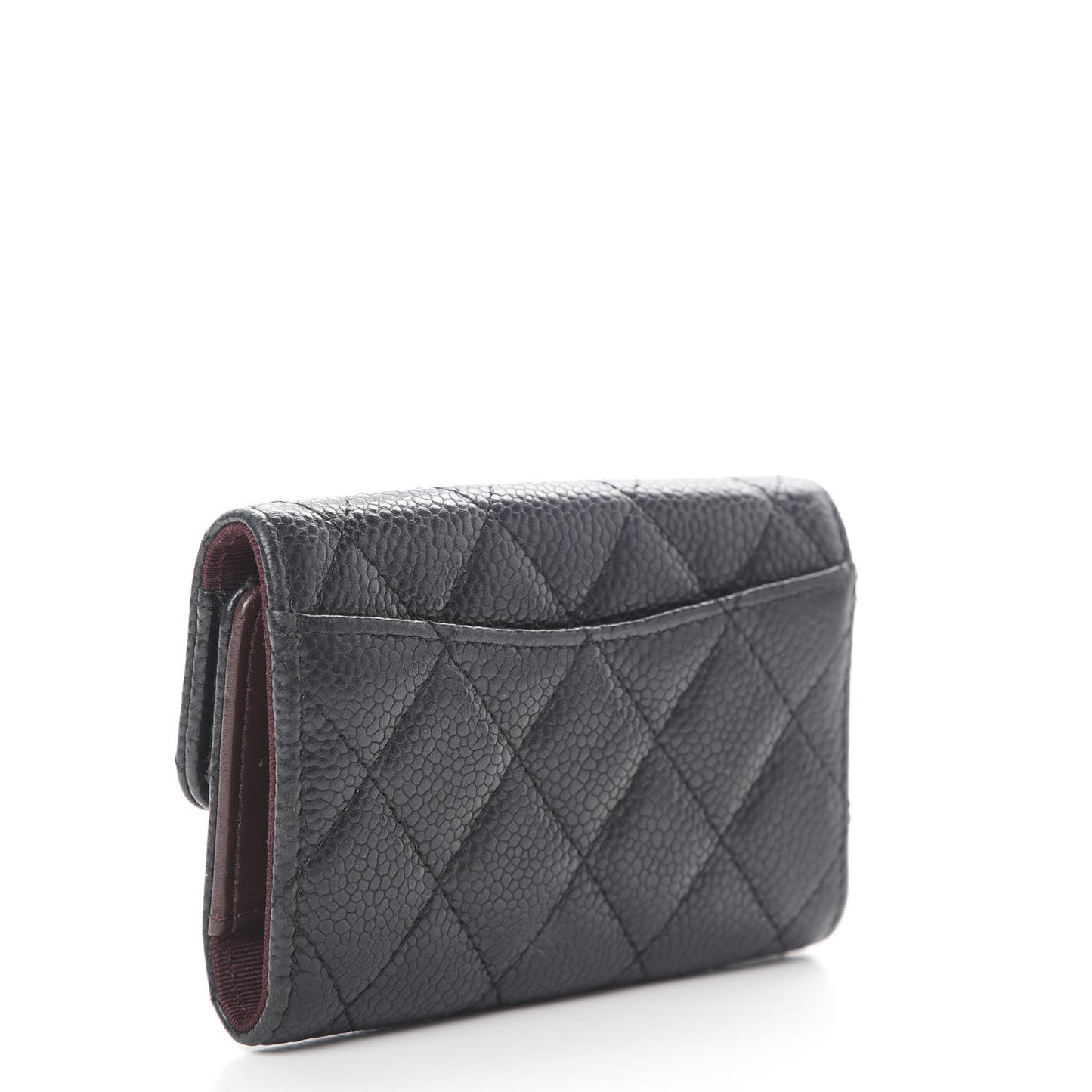 Caviar Quilted Classic 4 Key Holder Wallet Black
