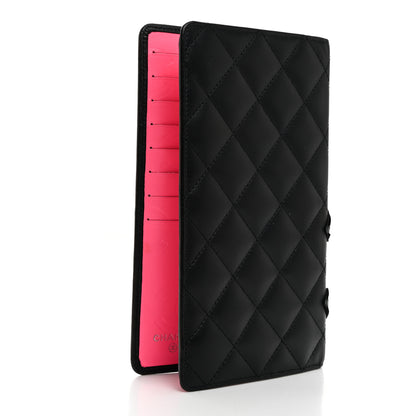 Chanel Calfskin Quilted Cambon Yen Wallet Black 3 of 9