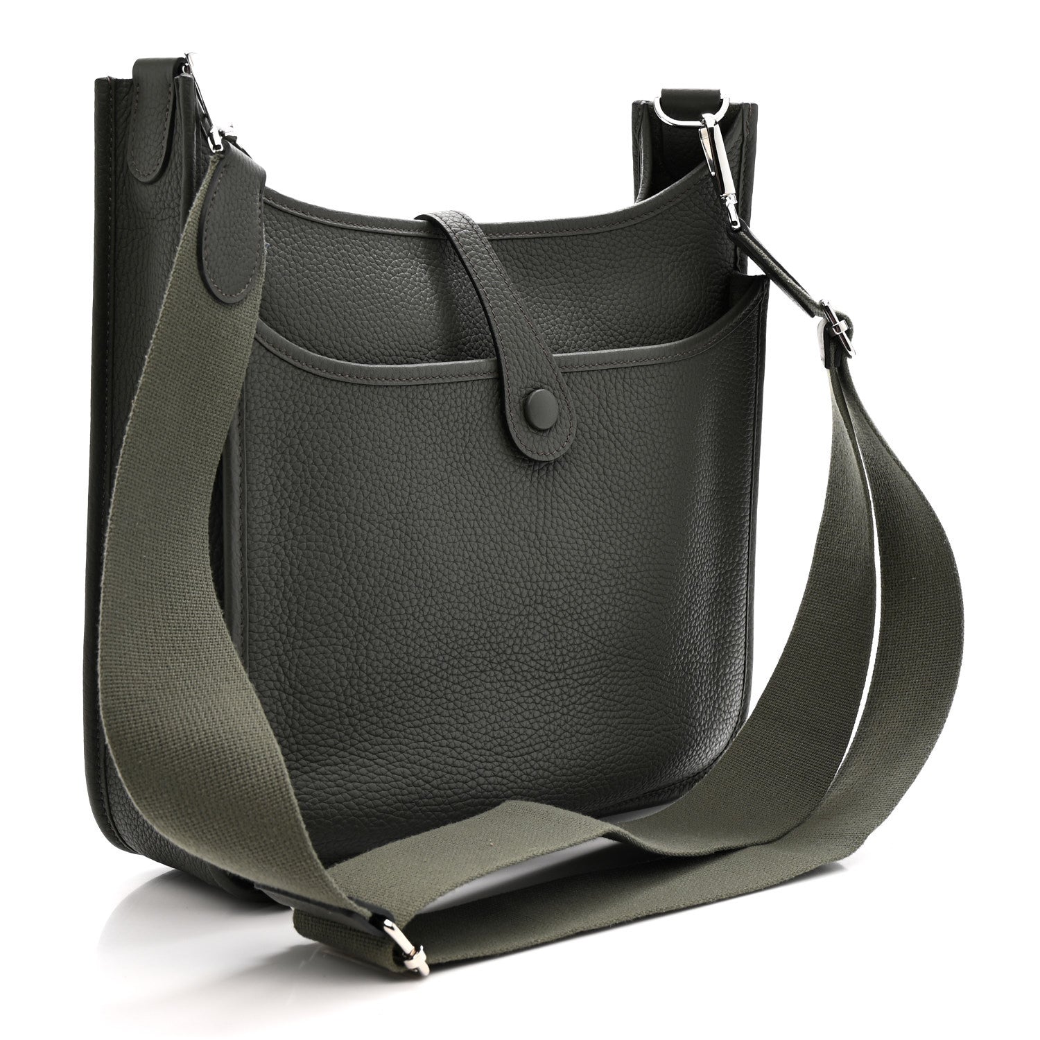 Hermes Taurillon Clemence EVELYNE III Vert De Gris 3 of 10