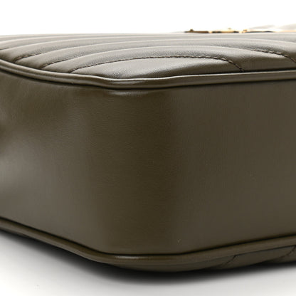 Saint Laurent Calfskin Matelasse Monogram Lou Camera Bag Military Olive 8 of 9