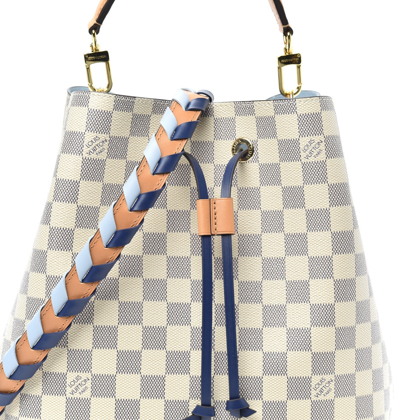 Damier Azur Braided Neonoe MM Blue