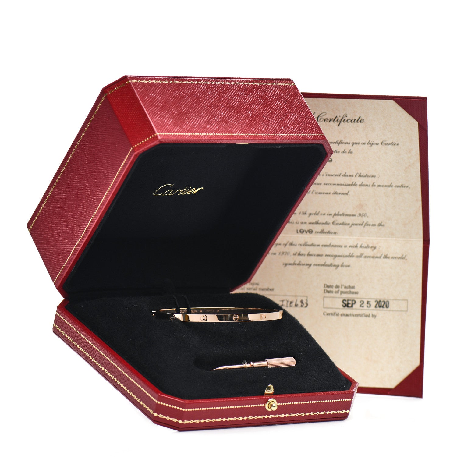 Cartier 18K Pink Gold Small LOVE Bracelet 19 4 of 4