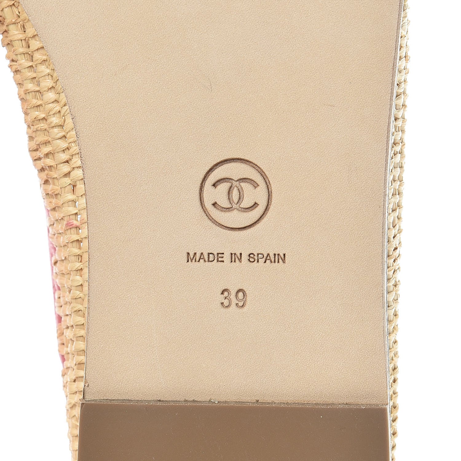 Chanel Lambskin Grosgrain CC Espadrilles 39 Pink 6 of 9