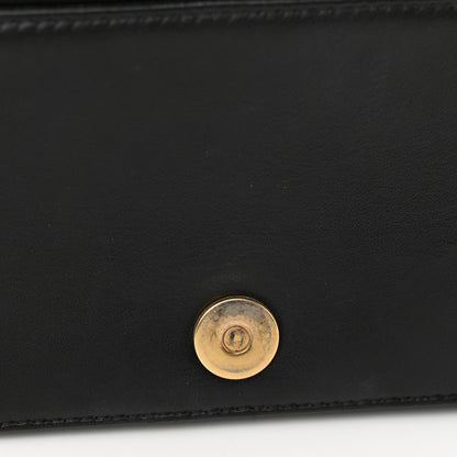 Christian Dior Calfskin Studded Diorama Wallet on Chain Pouch Black 12 of 13