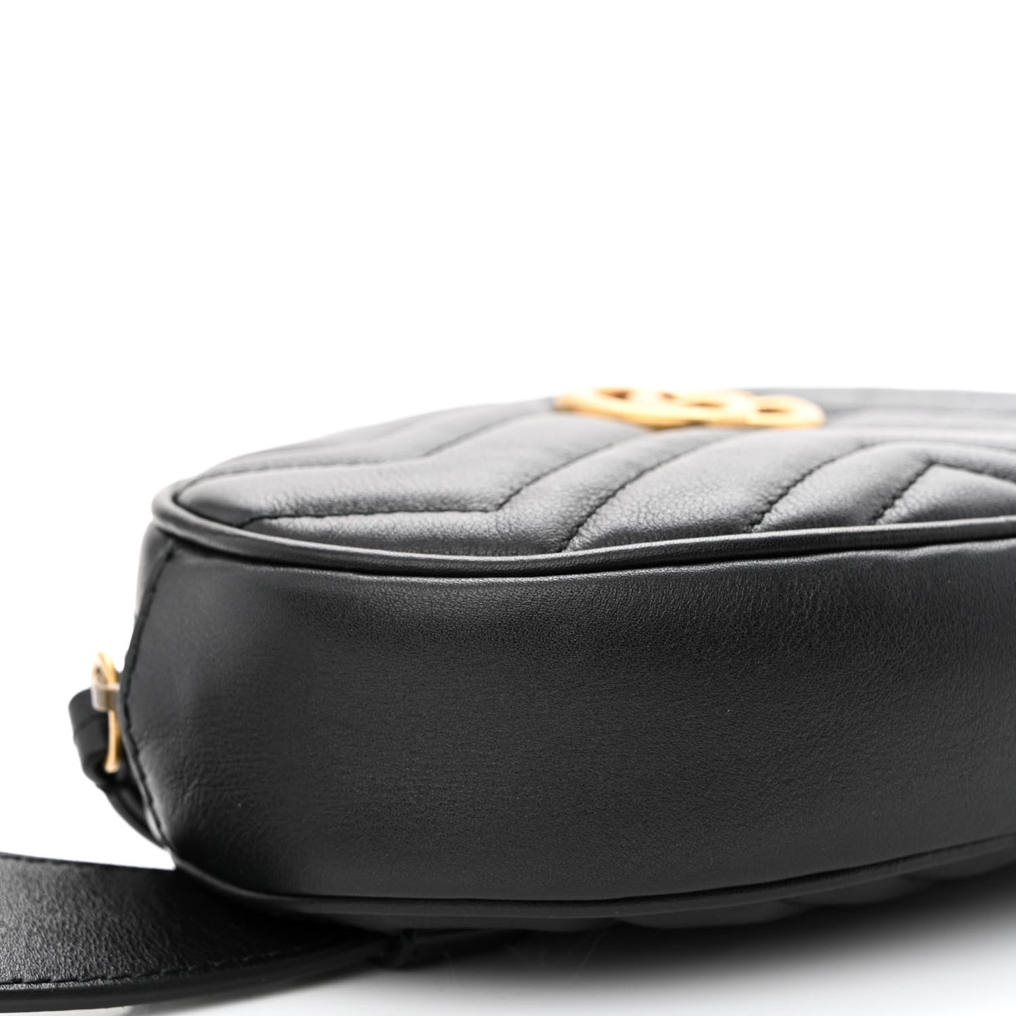 Calfskin Matelasse GG Marmont Belt Bag 65 26 Black