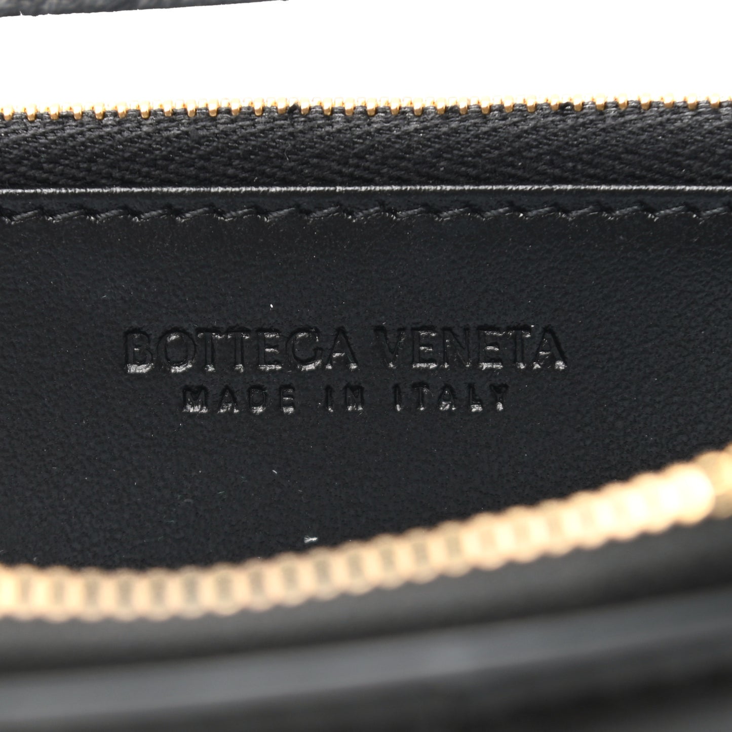 Nappa Maxi Intrecciato Zip Wallet Black