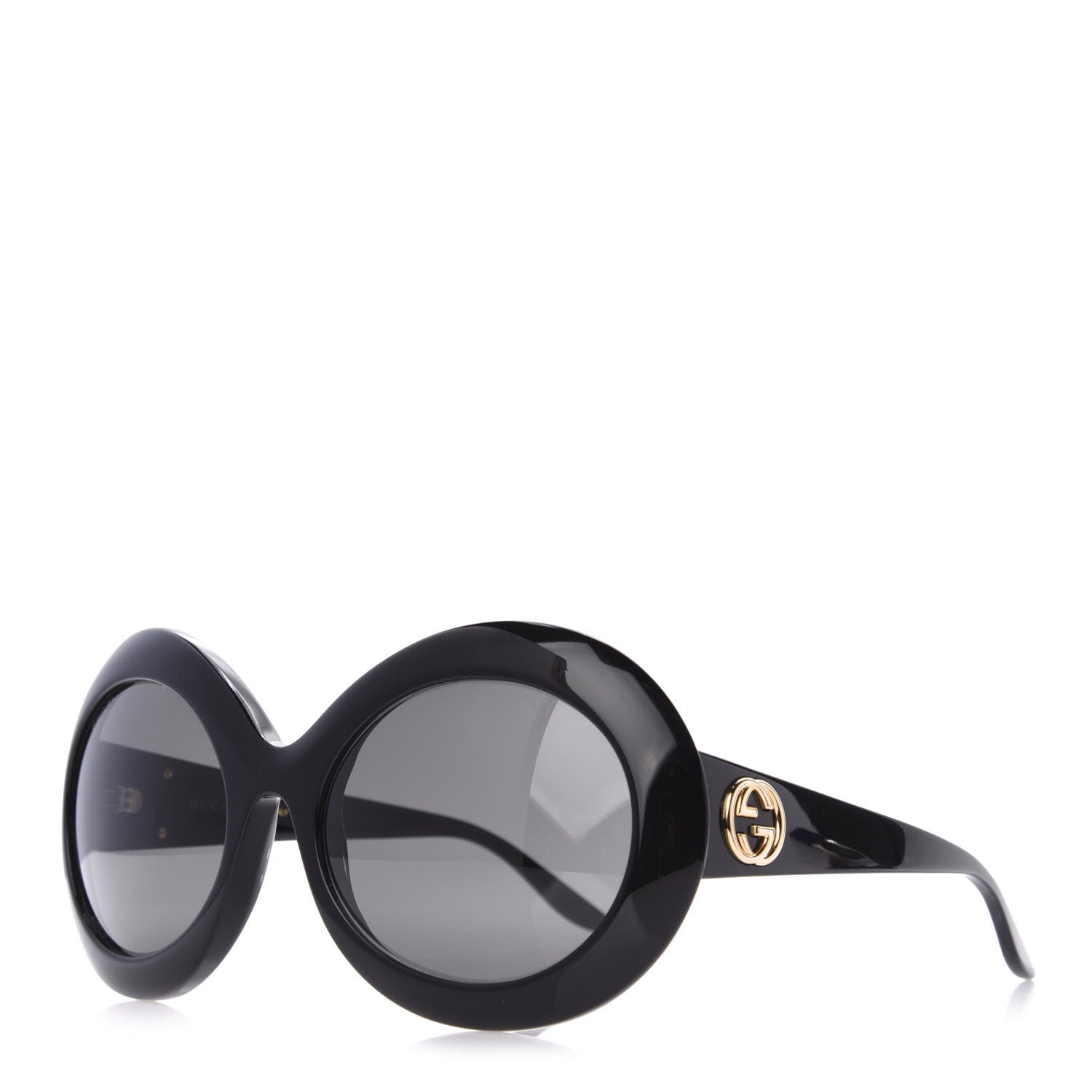 Gucci Acetate Round GG Sunglasses GG0774S Black 1 of 8