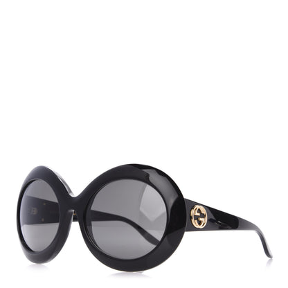 Gucci Acetate Round GG Sunglasses GG0774S Black 1 of 8