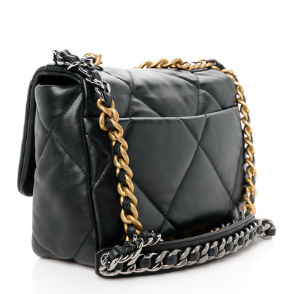Chanel Lambskin Quilted Medium Chanel 19 Flap Black 3 of 10