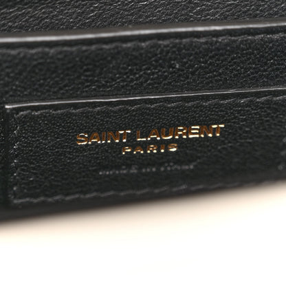 Saint Laurent Crocodile Embossed Mini Classic Monogram Cassandra Top Handle Crema Soft 6 of 15