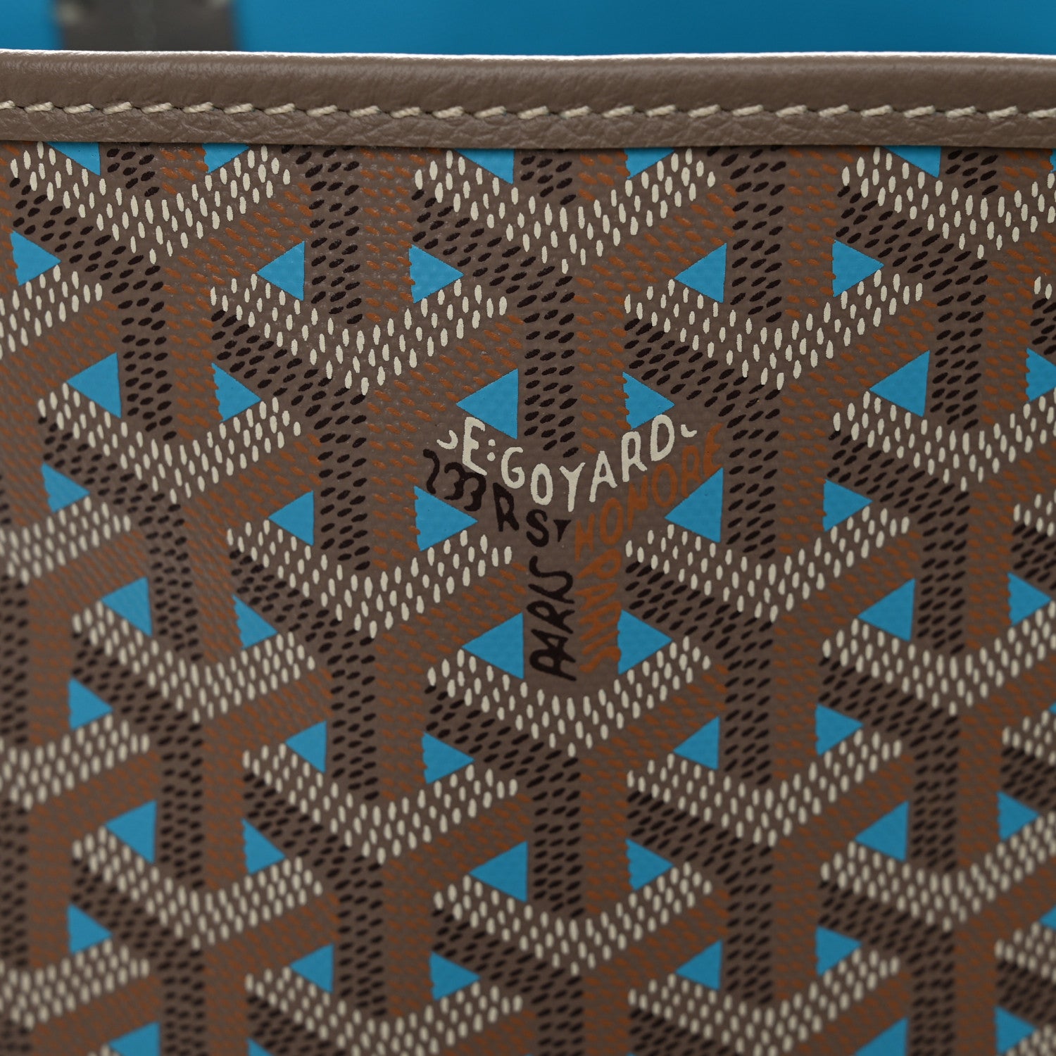 Goyard Goyardine Saint Louis Claire Voie PM Grege Turquoise 8 of 12