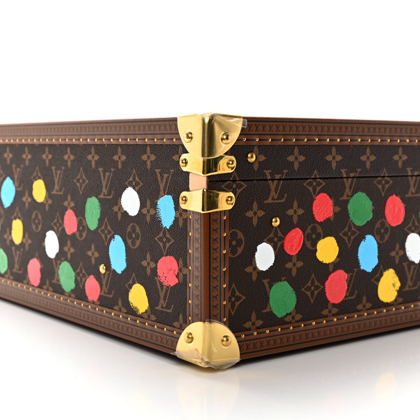 LV X YK Monogram Dots Hard Trunk
