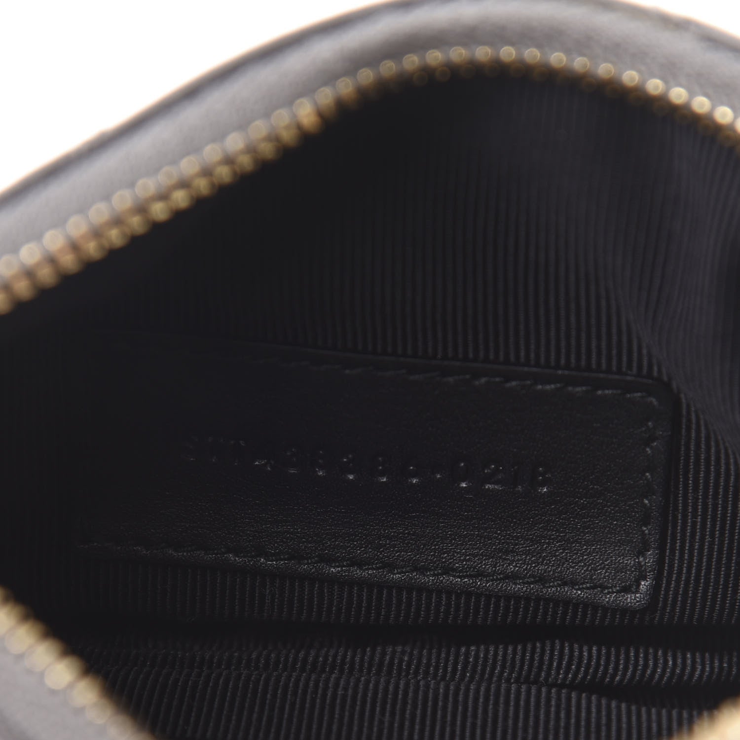 Saint Laurent Calfskin Matelasse Monogram Key Pouch Fog 7 of 8