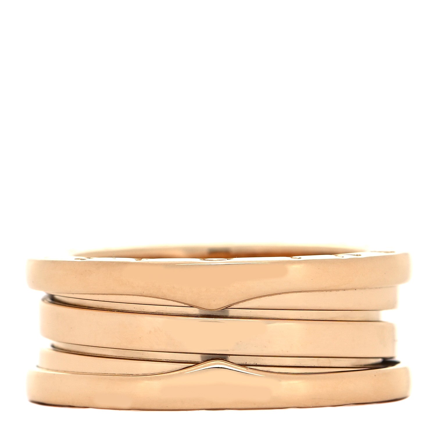 Bulgari 18K Yellow Gold B.Zero1 Three-Band Ring 53 6.25 2 of 10