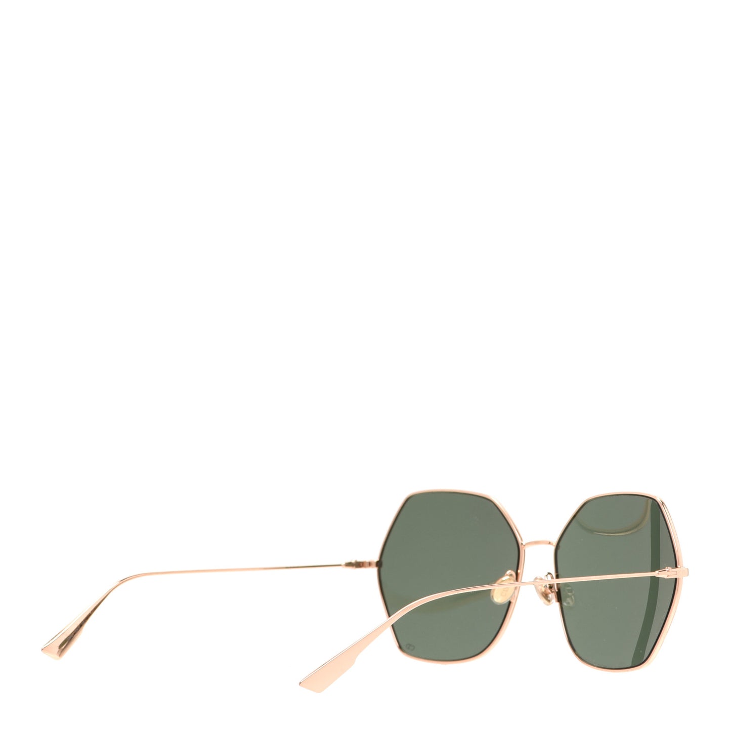 Metal Stellaire 8 Sunglasses Rose Gold Green