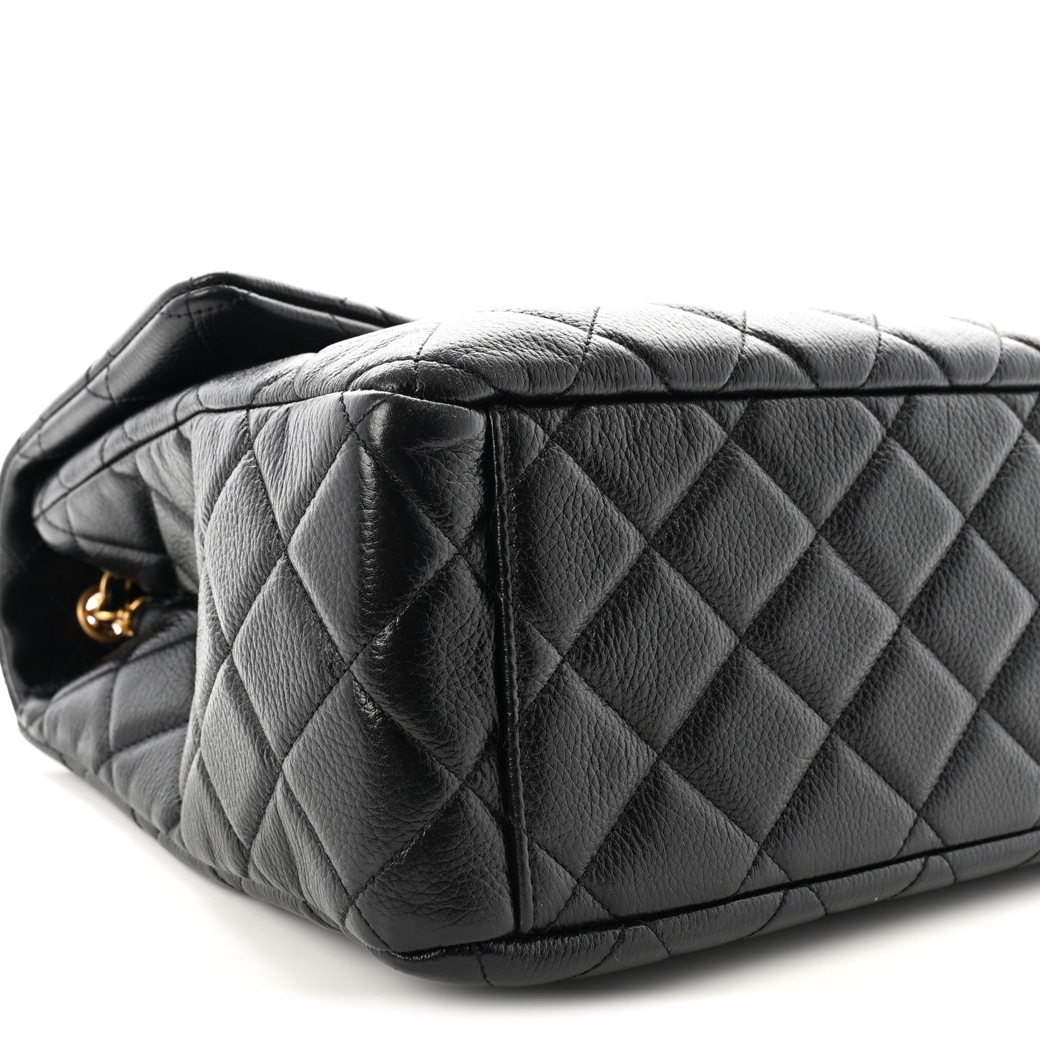 Chanel Calfskin Quilted XXL Travel Flap Bag Black 9 of 10