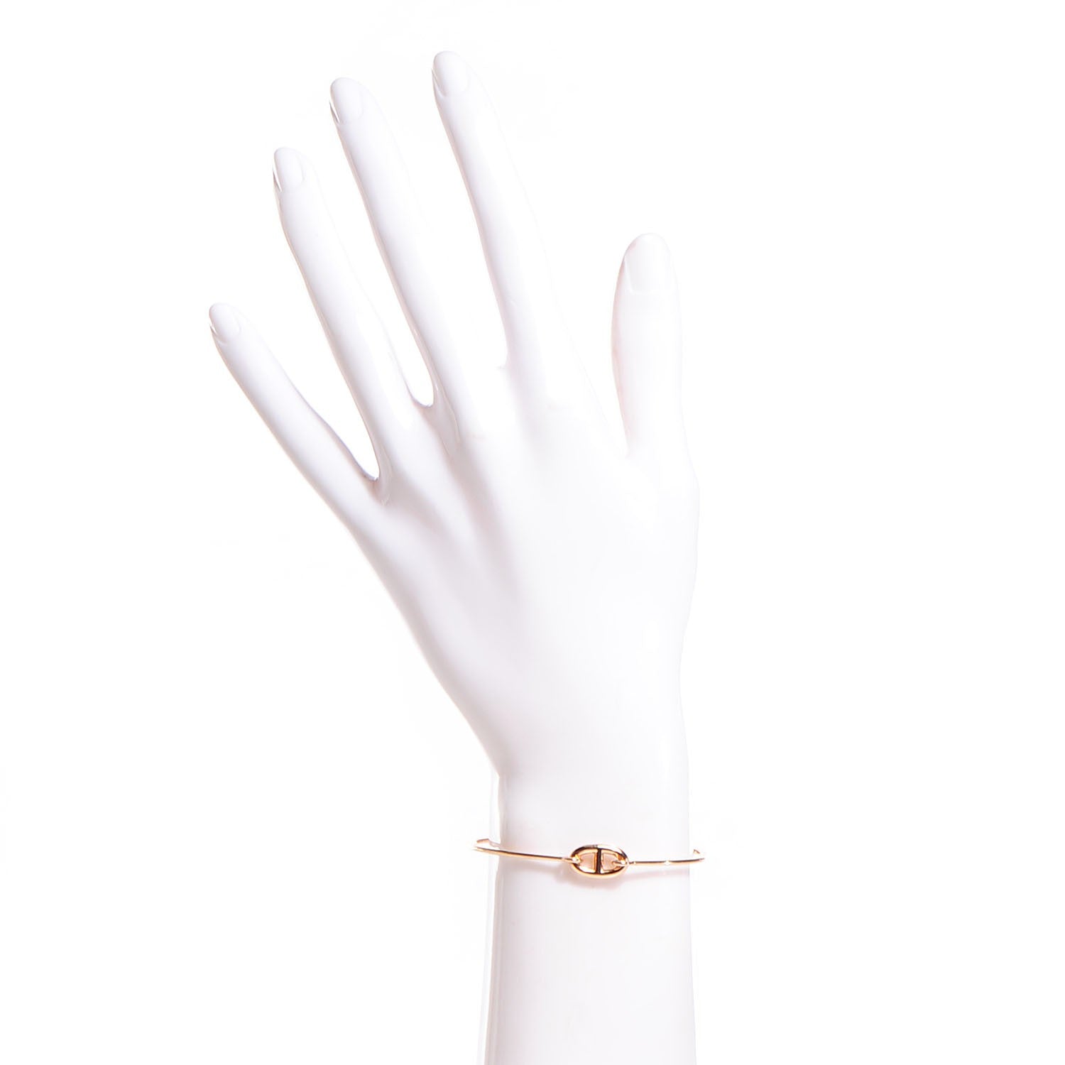 Hermes 18K Rose Gold PM Ronde Chaine d'Ancre Bracelet SH 2 of 6