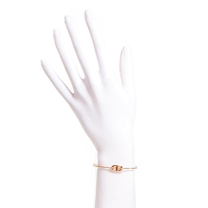 Hermes 18K Rose Gold PM Ronde Chaine d'Ancre Bracelet SH 2 of 6