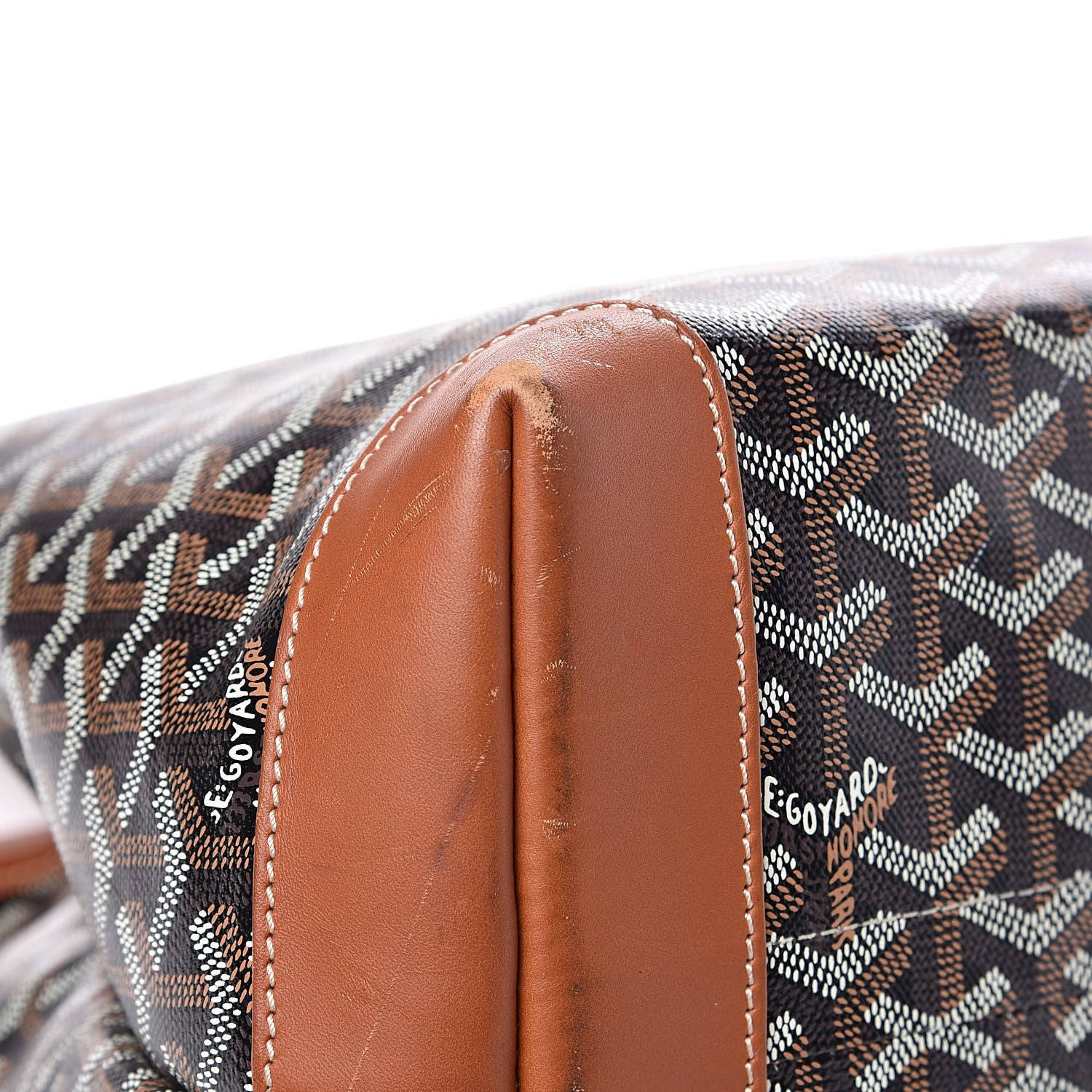 Goyard Goyardine Bellechasse Biaude MM Tote Black Gold 9 of 17