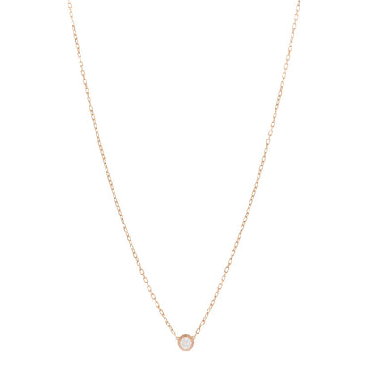 Cartier 18K Pink Gold Diamond LM D'Amour Pendant Necklace 1 of 4