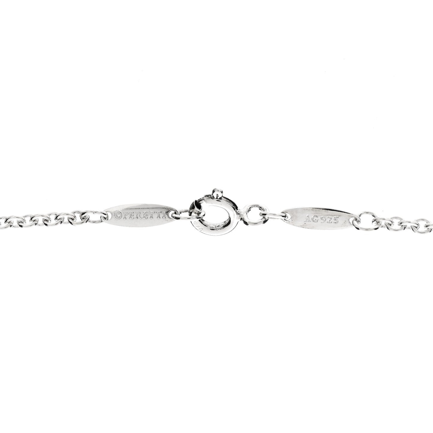 Sterling Silver Elsa Peretti Open Heart Lariat Necklace