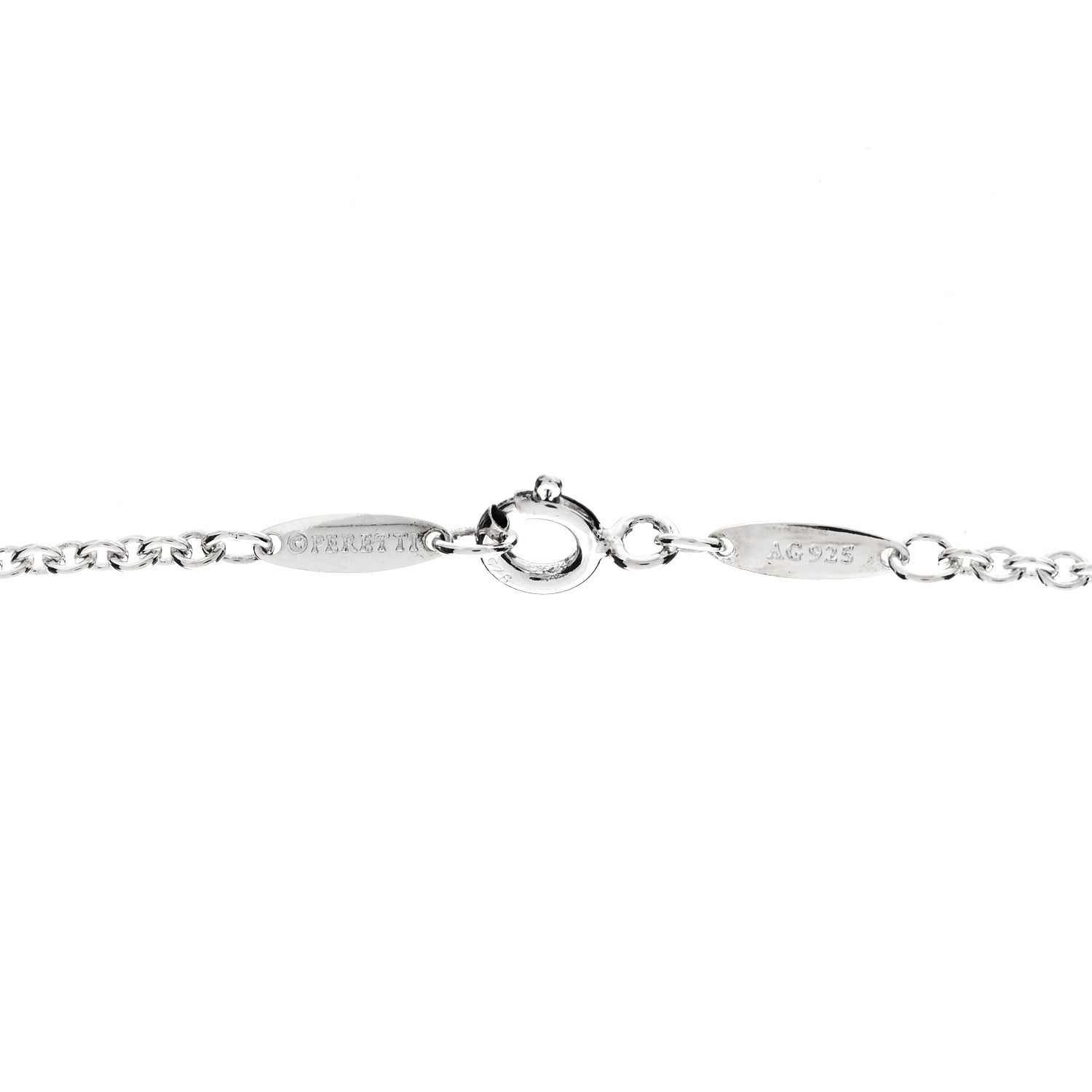 Tiffany Sterling Silver Elsa Peretti Open Heart Lariat Necklace 5 of 6